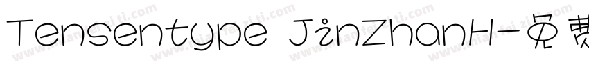 Tensentype JinZhanH字体转换